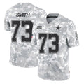 Blackjersey D.Cowboys #73 Tyler Smith Player Arctic Camo Salute to Service Limited Home Game Stitched Jerseys