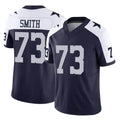 Blackjersey D.Cowboys #73 Tyler Smith Player Navy-White Limited Alternate Vapor F.U.S.E. Home Game Stitched Jerseys
