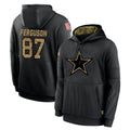 Blackjersey D.Cowboys #87 Jake Ferguson Player Black Salute to Service Pullover Hoodies Limited Stitched Jerseys