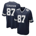 Blackjersey D.Cowboys #87 Jake Ferguson Player Navy Home Game Stitched Jerseys