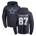 Blackjersey D.Cowboys #87 Jake Ferguson Player Navy Pullover Hoodies Limited Stitched Jerseys