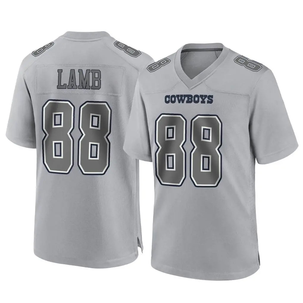 Blackjersey D.Cowboys #88 CeeDee Lamb Player Gray Atmosphere Fashion Home Game Stitched Jerseys