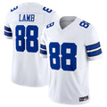 Blackjersey D.Cowboys #88 CeeDee Lamb Player White Limited Vapor F.U.S.E. Home Game Stitched Jerseys