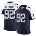 Blackjersey D.Cowboys #92 Quinnen Williams Player Navy-White Limited Alternate Vapor F.U.S.E. Home Game Stitched Jerseys