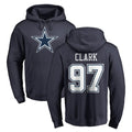 Blackjersey D.Cowboys #97 Kenny Clark Player Navy Pullover Hoodies Limited Stitched Jerseys