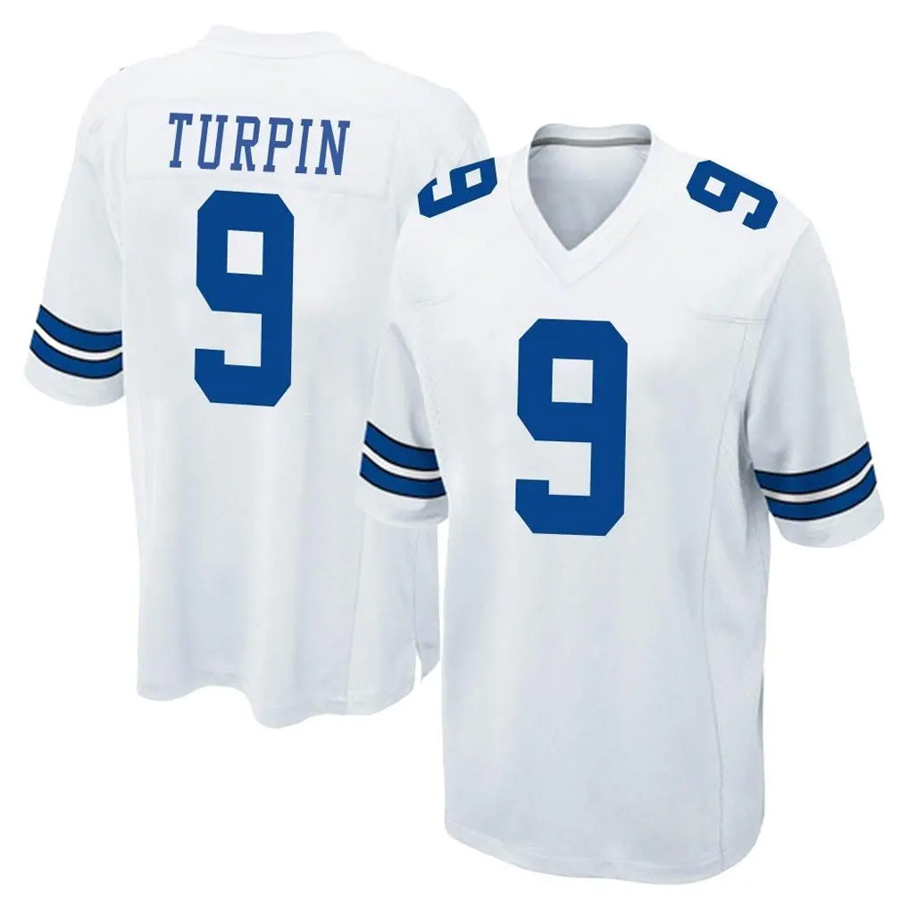 Blackjersey D.Cowboys #9 KaVontae Turpin Player White Home Game Stitched Jerseys