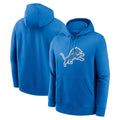 Blackjersey D.Lions Blue Pullover Hoodies Limited Blank Player Stitched Jerseys