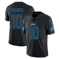 Blackjersey D.Lions #10 Isiah Pacheco Player Black Impact Limited Home Game Stitched Jerseys