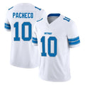 Blackjersey D.Lions #10 Isiah Pacheco Player White Limited Vapor F.U.S.E. Alternate Home Game Stitched Jerseys