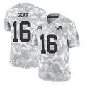 Blackjersey D.Lions #16 Jared Goff Player Arctic Camo Salute To Service Limited Stitched Jerseys