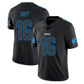 Blackjersey D.Lions #16 Jared Goff Player Black Impact Limited Home Game Stitched Jerseys