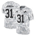 Blackjersey D.Lions #31 Kerby Joseph Player Arctic Camo Salute To Service Limited Stitched Jerseys