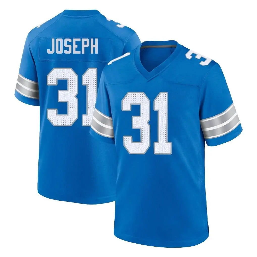 Blackjersey D.Lions #31 Kerby Joseph Player Blue Alternate Home Game Stitched Jerseys