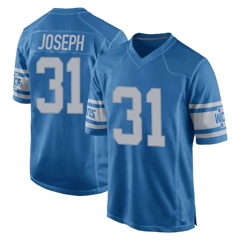 Blackjersey D.Lions #31 Kerby Joseph Player Blue Vapor Untouchable Throwback Game Stitched Jerseys