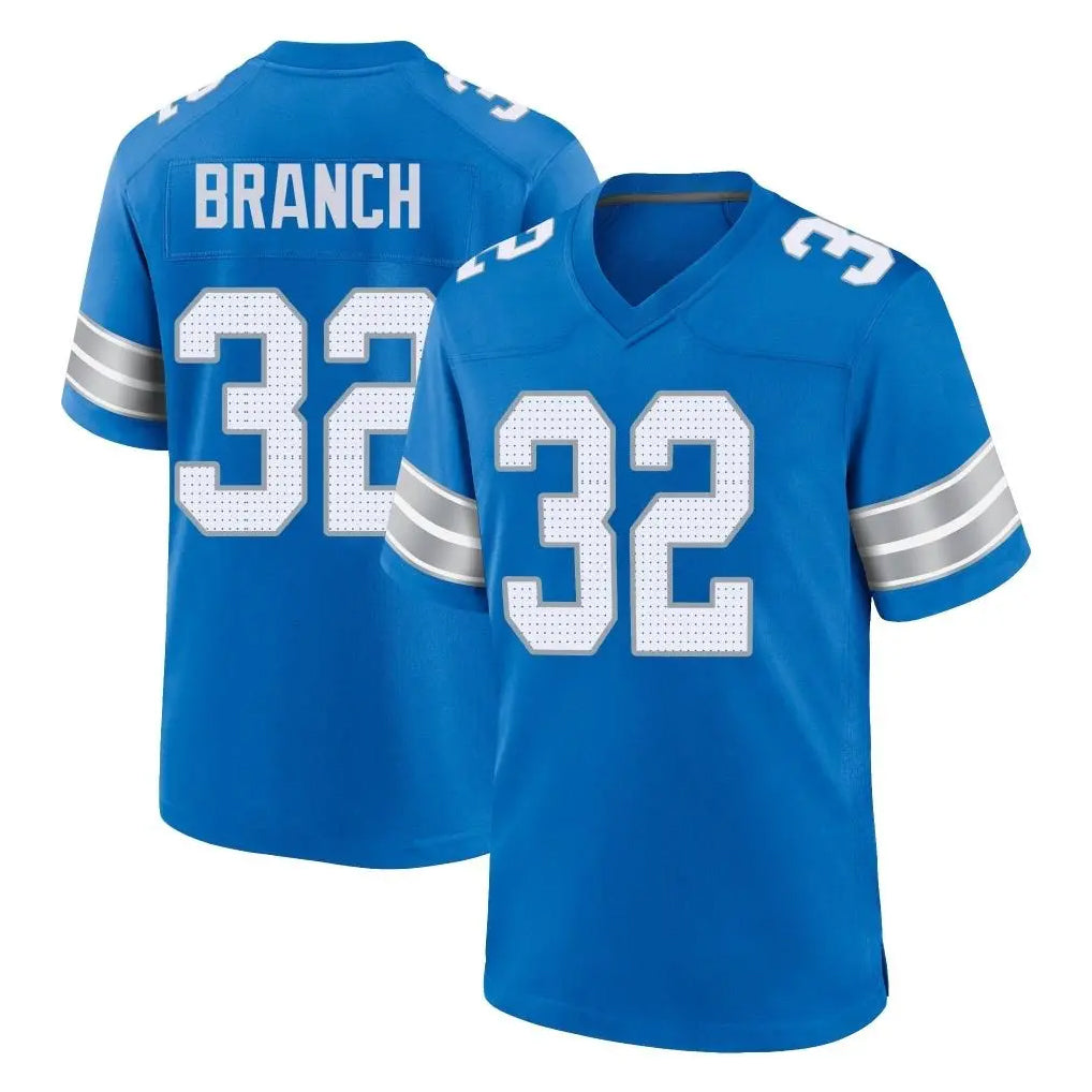 Blackjersey D.Lions #32 Brian Branch Player Blue Alternate Home Game Stitched Jerseys