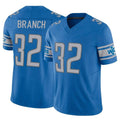 Blackjersey D.Lions #32 Brian Branch Player Blue Vapor F.U.S.E. Limited Home Game Stitched Jerseys