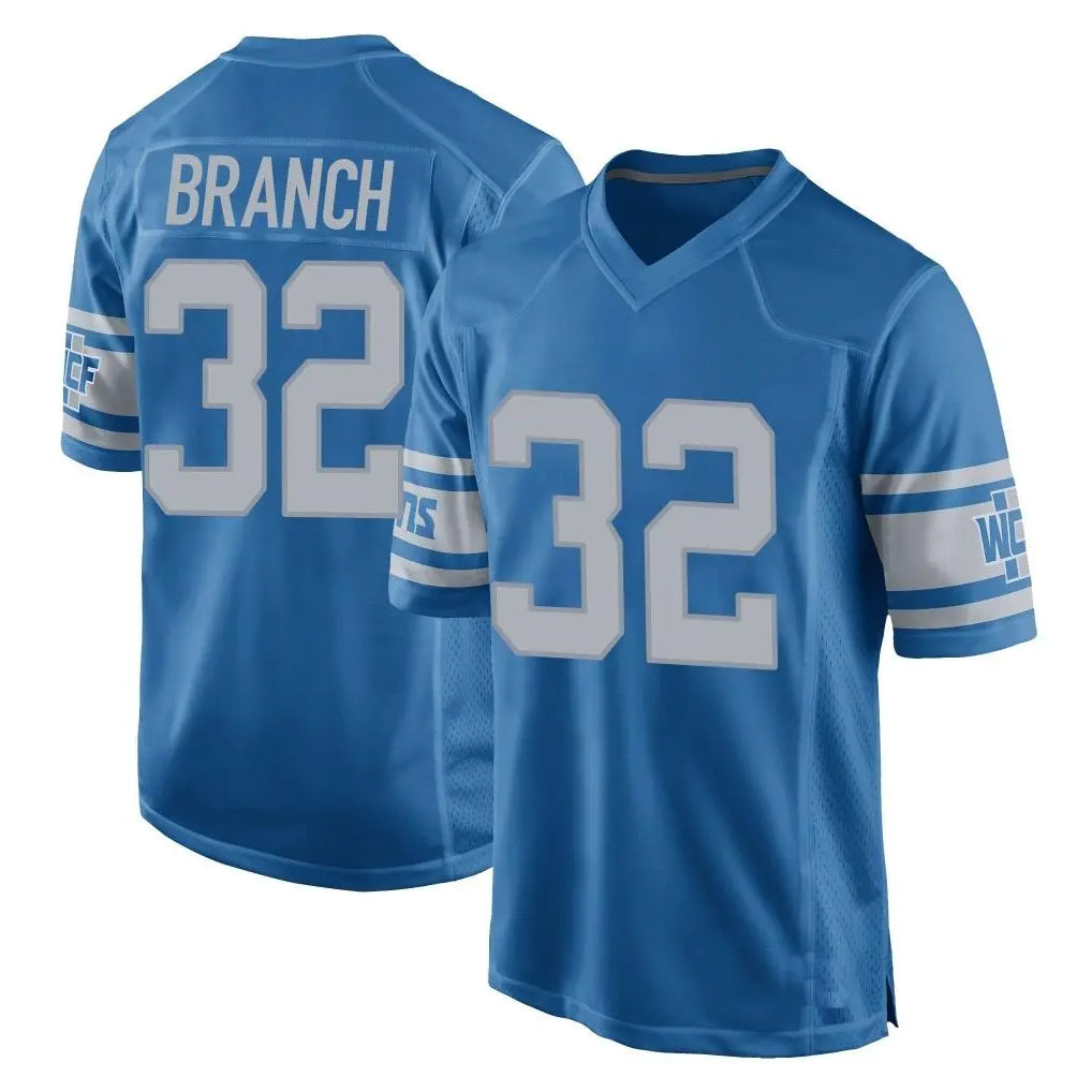 Blackjersey D.Lions #32 Brian Branch Player Blue Vapor Untouchable Throwback Game Stitched Jerseys
