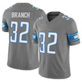 Blackjersey D.Lions #32 Brian Branch Player Gray Vapor F.U.S.E. Limited Home Game Stitched Jerseys