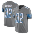 Blackjersey D.Lions #32 Brian Branch Player Gray Vapor Untouchable Limited Home Game Stitched Jerseys