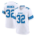 Blackjersey D.Lions #32 Brian Branch Player White Alternate Home Game Stitched Jerseys