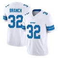 Blackjersey D.Lions #32 Brian Branch Player White Limited Vapor F.U.S.E. Alternate Home Game Stitched Jerseys