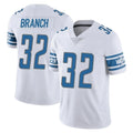 Blackjersey D.Lions #32 Brian Branch Player White Limited Vapor Untouchable Home Game Stitched Jerseys
