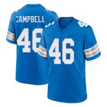 Blackjersey D.Lions #46 Jack Campbell Player Blue Alternate Home Game Stitched Jerseys