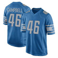 Blackjersey D.Lions #46 Jack Campbell Player Blue Home Game Stitched Jerseys