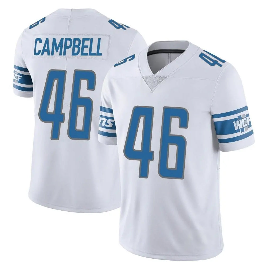 Blackjersey D.Lions #46 Jack Campbell Player White Limited Vapor Untouchable Home Game Stitched Jerseys