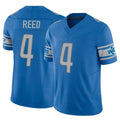 Blackjersey D.Lions #4 D.J. Reed Player Blue Vapor F.U.S.E. Limited Home Game Stitched Jerseys