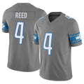 Blackjersey D.Lions #4 D.J. Reed Player Gray Vapor F.U.S.E. Limited Home Game Stitched Jerseys