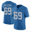 Blackjersey D.Lions #69 Tate Ratledge Player Blue Limited Throwback Vapor Untouchable Stitched Jerseys