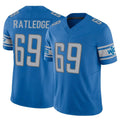 Blackjersey D.Lions #69 Tate Ratledge Player Blue Vapor F.U.S.E. Limited Home Game Stitched Jerseys