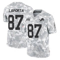 Blackjersey D.Lions #87 Sam LaPorta Player Arctic Camo Salute To Service Limited Stitched Jerseys