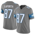 Blackjersey D.Lions #87 Sam LaPorta Player Gray Vapor F.U.S.E. Limited Home Game Stitched Jerseys