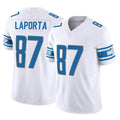 Blackjersey D.Lions #87 Sam LaPorta Player White Vapor F.U.S.E. Limited Home Game Stitched Jerseys