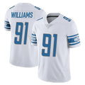 Blackjersey D.Lions #91 Tyleik Williams Player White Limited Vapor Untouchable Home Game Stitched Jerseys