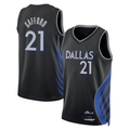 Blackjersey D.Mavericks #21 Daniel Gafford Black 202526 City Edition Swingman Stitched Jerseys