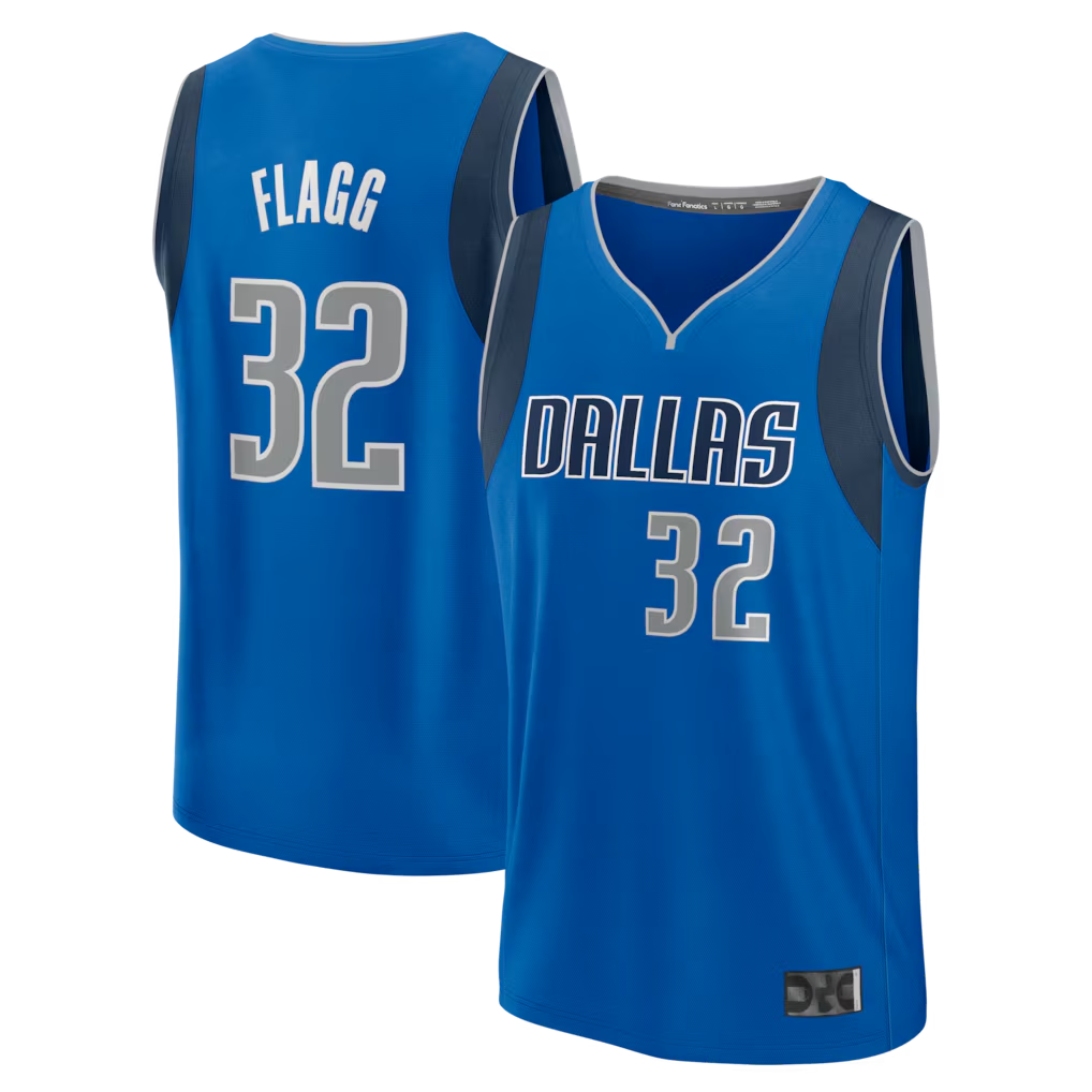 Blackjersey D.Mavericks #32 Cooper Flagg Blue 2025 Draft First Round Pick Fast Break Replica Jerseys - Icon Edition