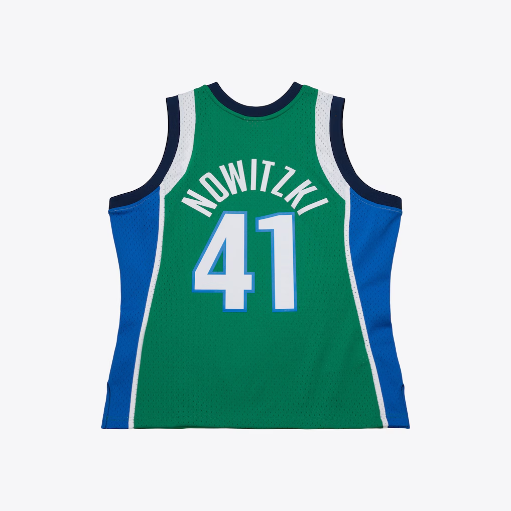 Blackjersey D.Mavericks #41 Dirk Nowitzki Mitchell & Ness Swingman Stitched Jerseys 2004