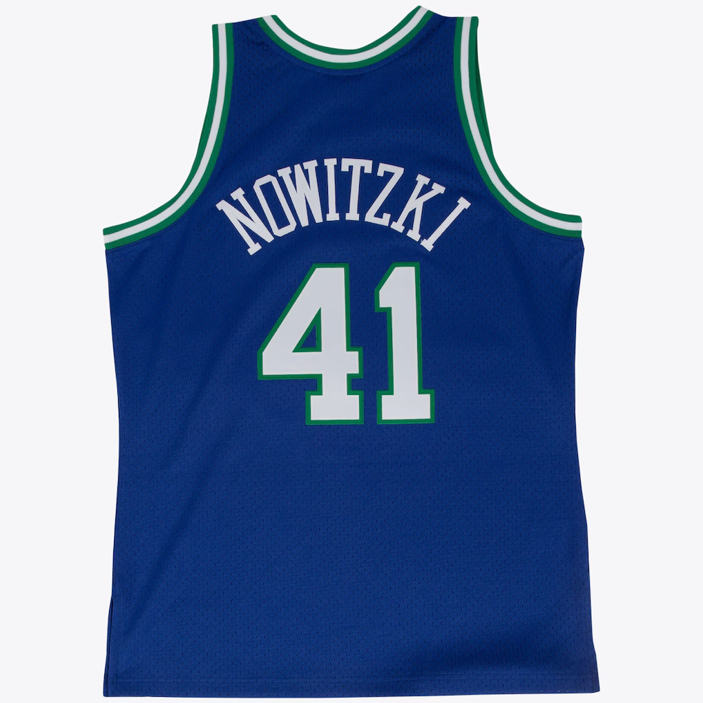 Blackjersey D.Mavericks #41 Dirk Nowitzki Road 1998-99 Mitchell & Ness Swingman Stitched Jerseys