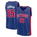 Blackjersey D.Pistons #55 Duncan Robinson  Blue Fast Break Jerseys - Icon Edition