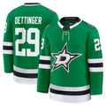 Blackjersey D.Stars #29 Jake Oettinger Kelly Green Home Premium Jerseys