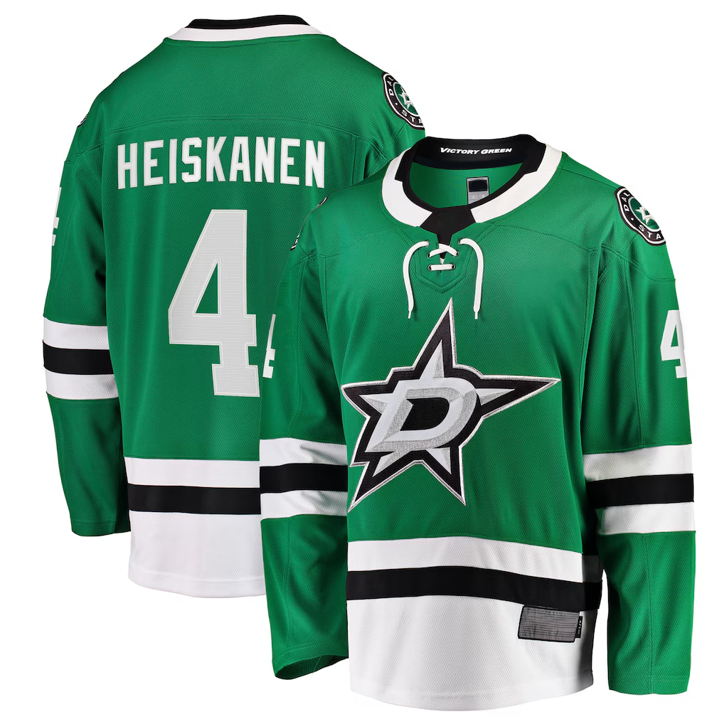 Blackjersey D.Stars #4 Miro Heiskanen Kelly Green Team Color Breakaway Player Jerseys