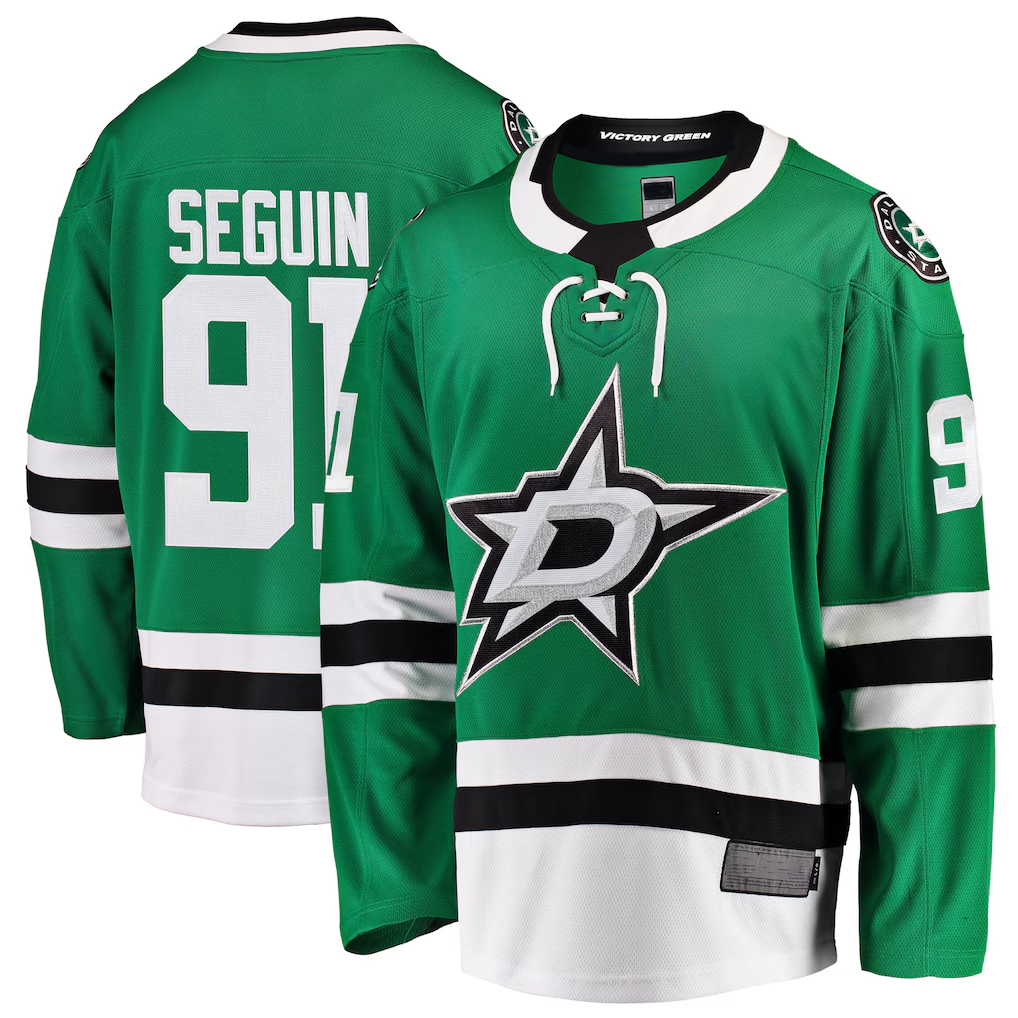 Blackjersey D.Stars #91 Tyler Seguin Green Breakaway Player Jerseys