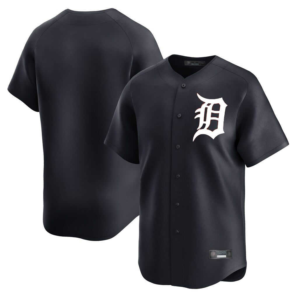 Blackjersey D.Tigers Navy Limited Home Game Blank Player Stitched Jerseys