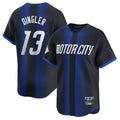 Blackjersey D.Tigers #13 Dillon Dingler Player Navy City Connect Home Limited Stitched Jerseys