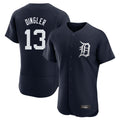 Blackjersey D.Tigers #13 Dillon Dingler Player Navy Limited Elite Home Stitched Jerseys