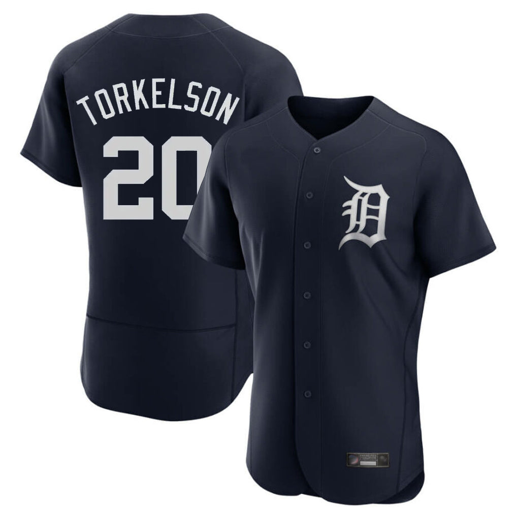 Blackjersey D.Tigers #20 Spencer Torkelson Player Navy Limited Elite Home Stitched Jerseys