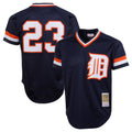 Blackjersey D.Tigers #23 Kirk Gibson Player Mitchell & Ness Navy 1984 Mesh Batting Practice  T-shirt Stitched Jerseys
